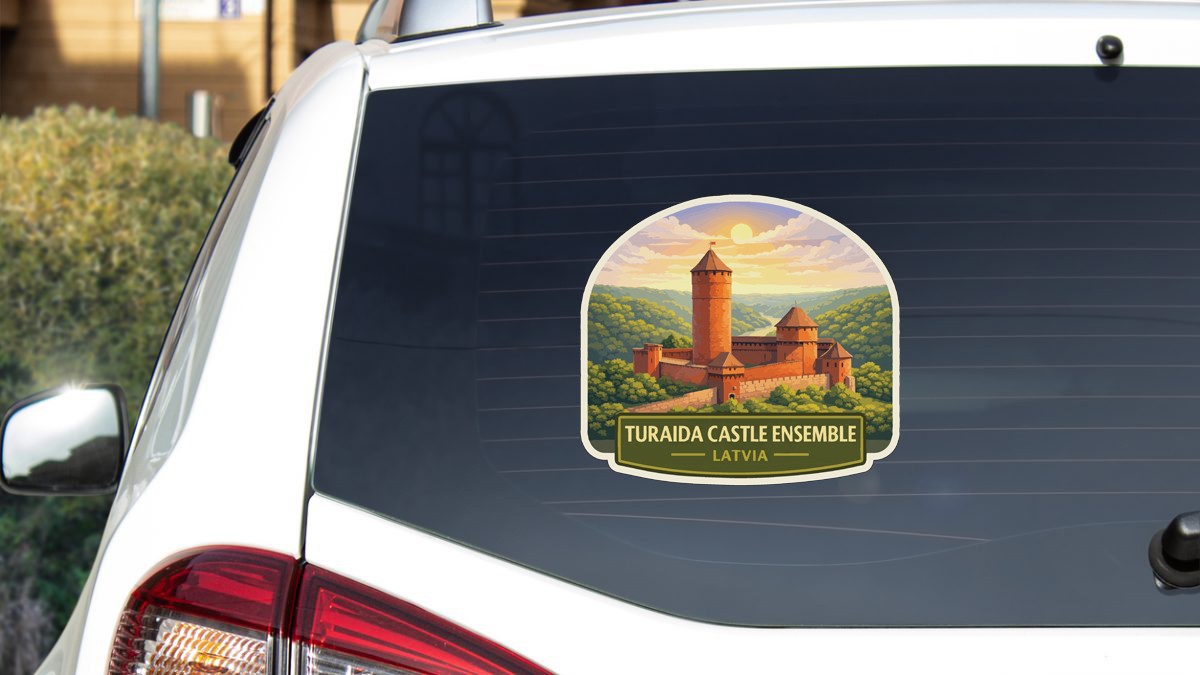 Turaida Castle Ensemble Latvia Sticker Decal Vinyl Die-Cut World Heritage Sites