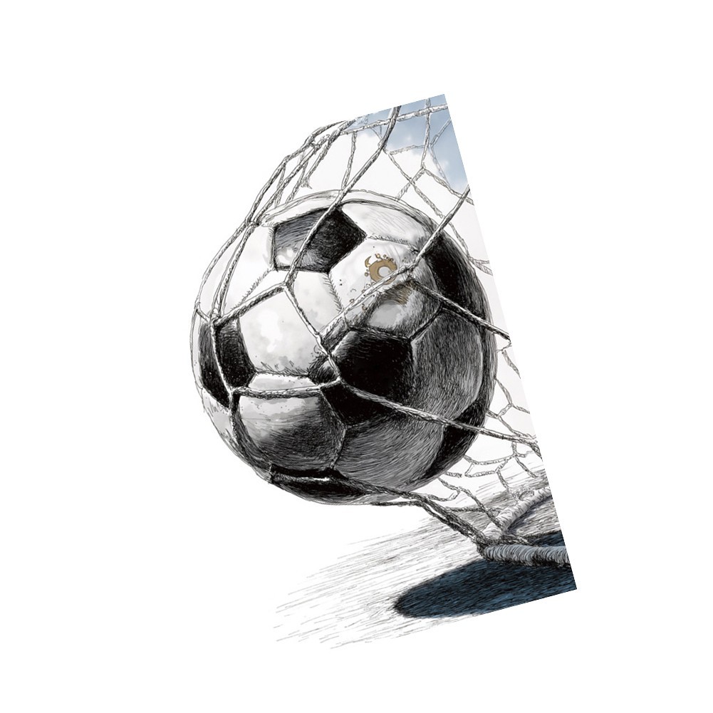 Unframed Soccer Ball Net Art Print 8×10 11×14 16×20 Inches Black White