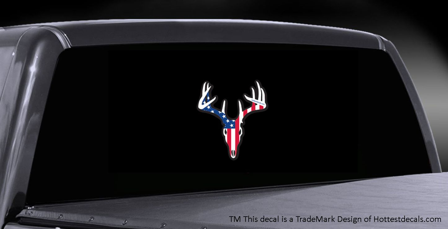 SIKA DEER DECAL Maryland Flag Sticker REED CAMO MARSH WEED Vinyl Car Truck Boat