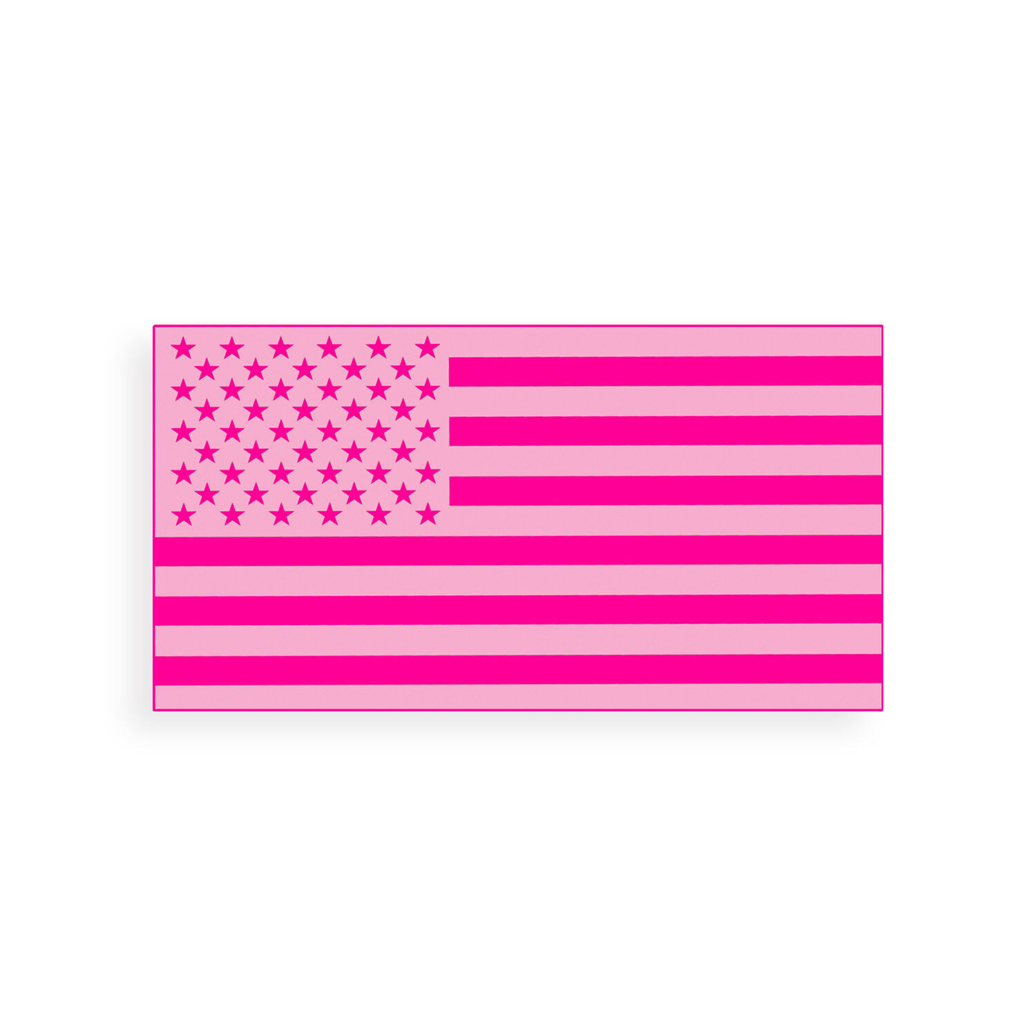 Pink USA Flag Sticker Decal