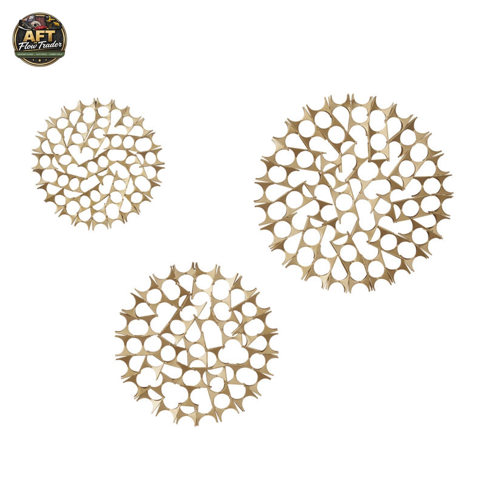 3 Piece Metal Starburst Wall Decor Set – Mid-Century Modern