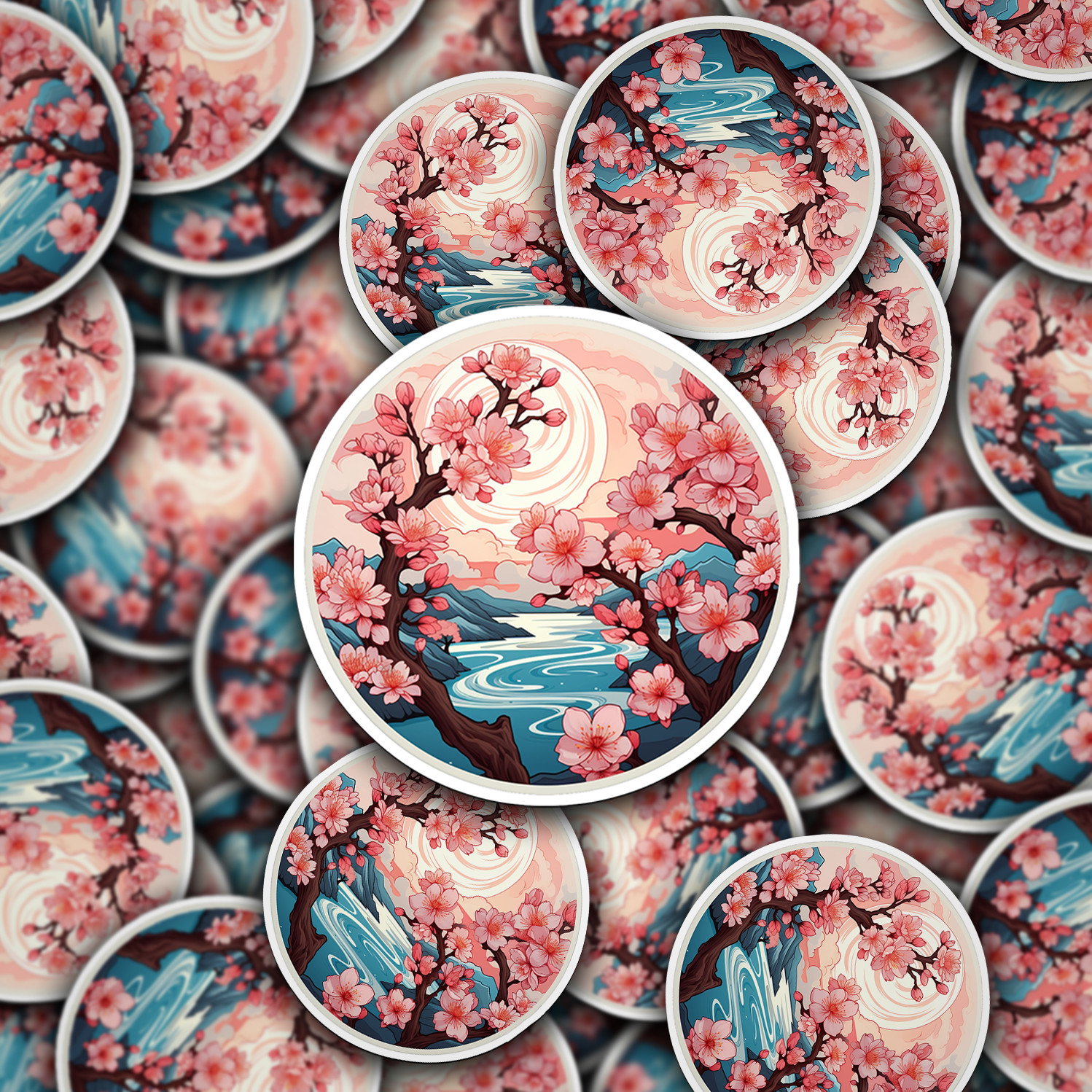 Cherry Blossom Vinyl Sticker – Embrace Nature's Beauty Anywhere You Go!