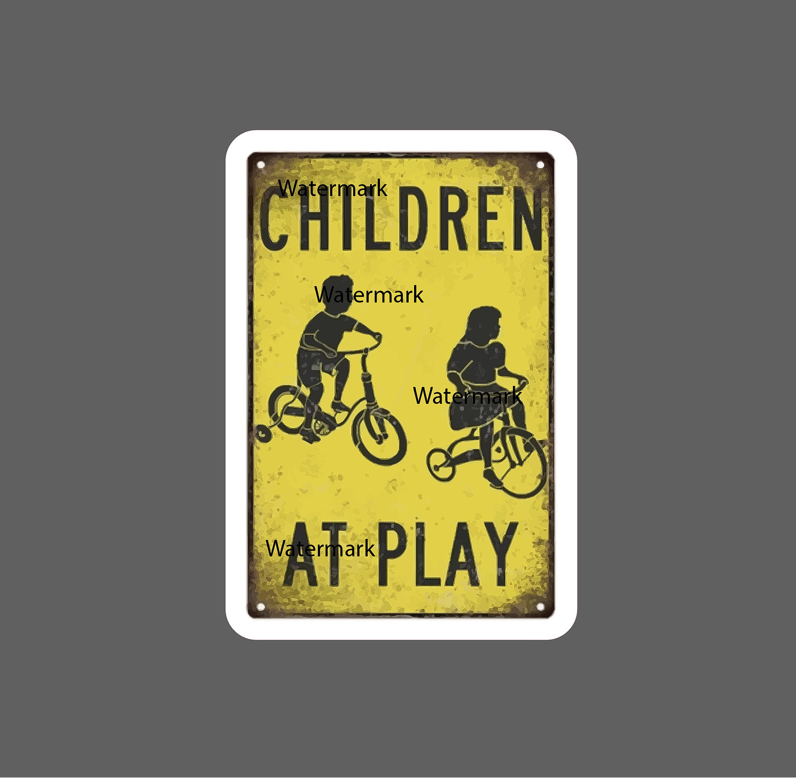 Children At Play Sticker Kids Bikes NEW – Buy Any 4 For $1.75 EACH Storewide!