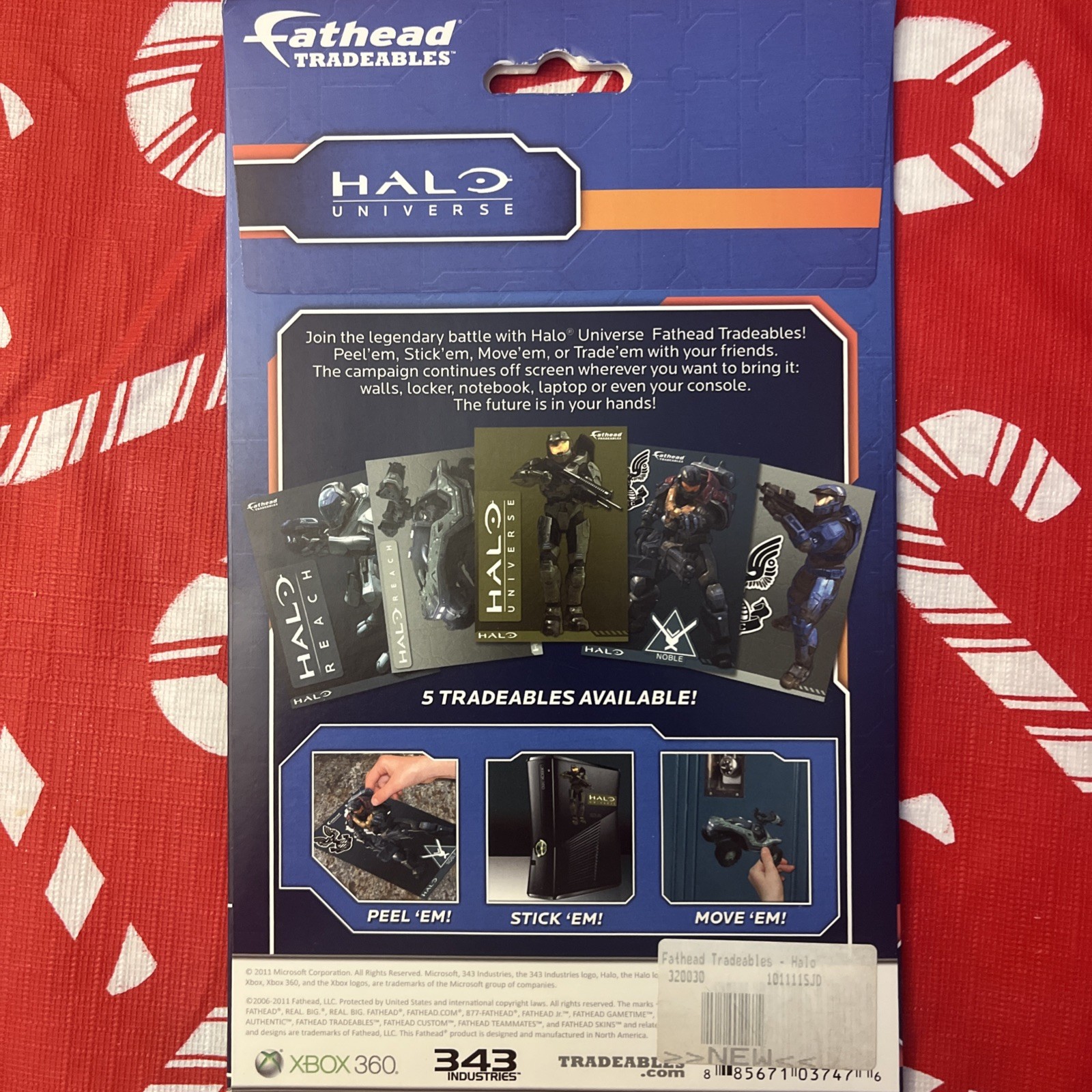Halo Fathead Tradeables Vinyl Stickers
