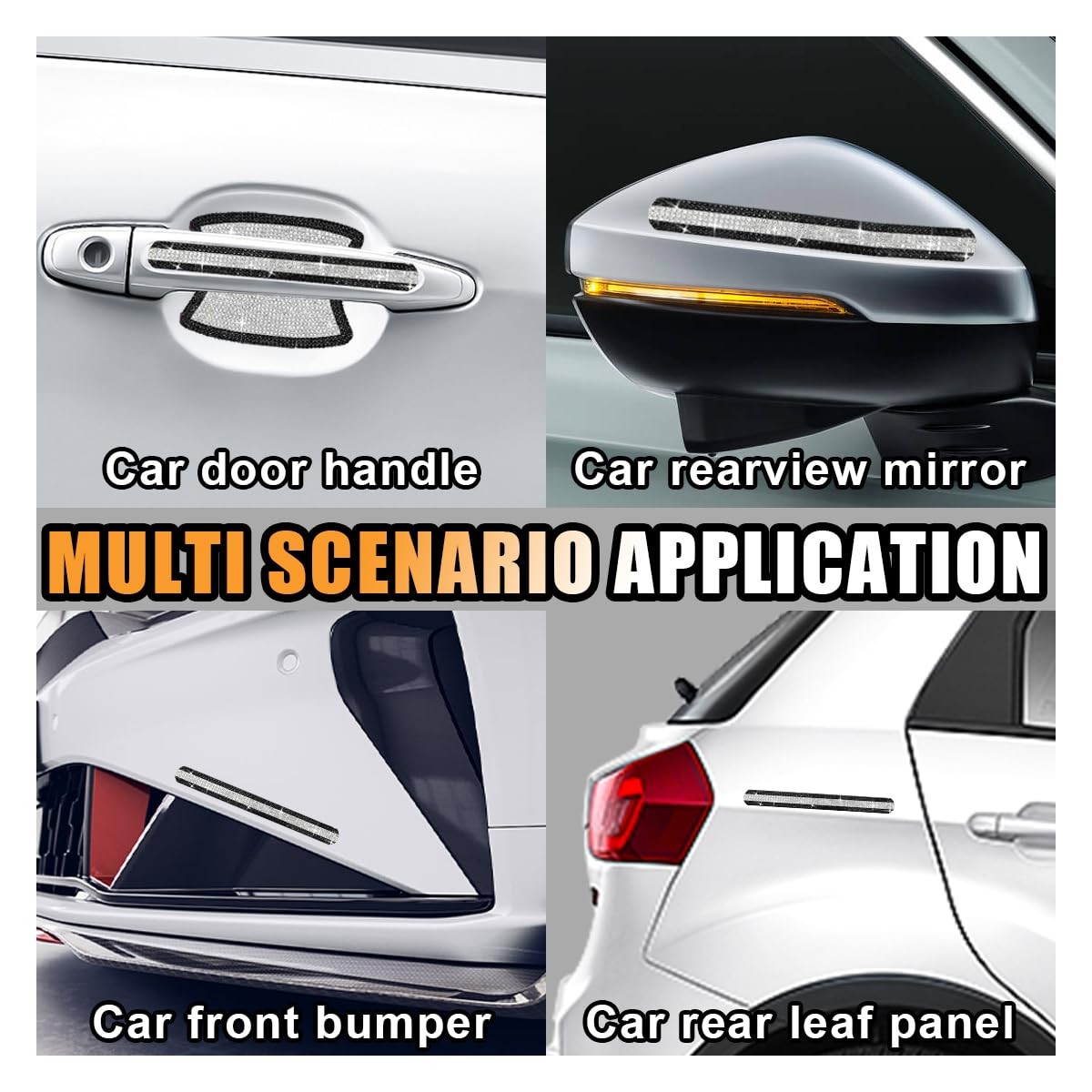Bling Car Door Handle Protector Bling Auto Doors Handles Sticker Anti-Scratch…