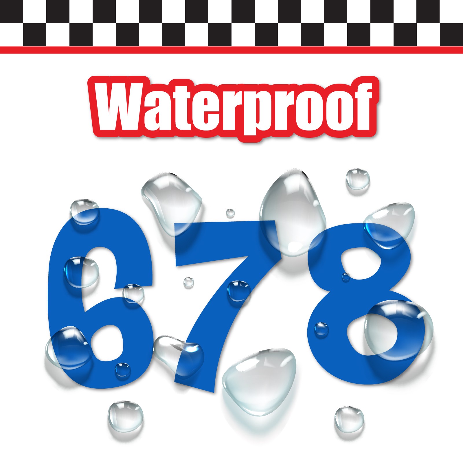3x 3 Digit Custom Single Number Stickers Decal Locker Door Mailbox Cheri