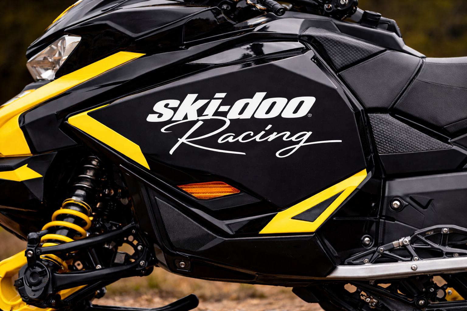 ski-doo racing 2.5" x 9"', sticker, decal stickers 14 color choices