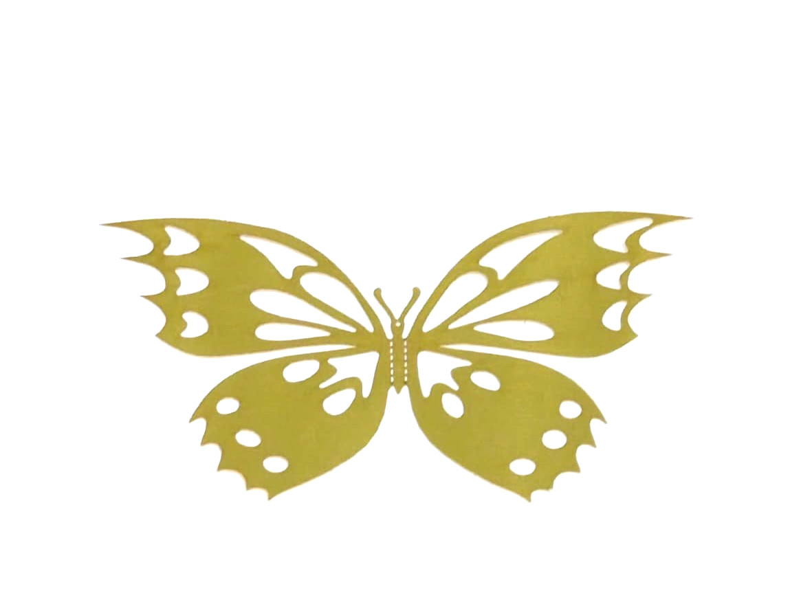 12PCS 3D Gold Butterfly Wall Stickers Metallic DIY Home Room Decor Decals