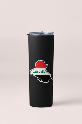 Iraq Map Flag Sticker Decal