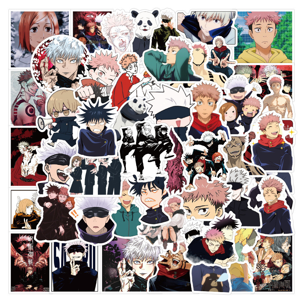 100Pcs Jujutsu Kaisen Anime Sticker for Teens Girls Bottles Waterproof