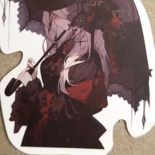 Halloween Sticker Witch Vampire Roses Gothic Steampunk Victorian Era Anime Manga