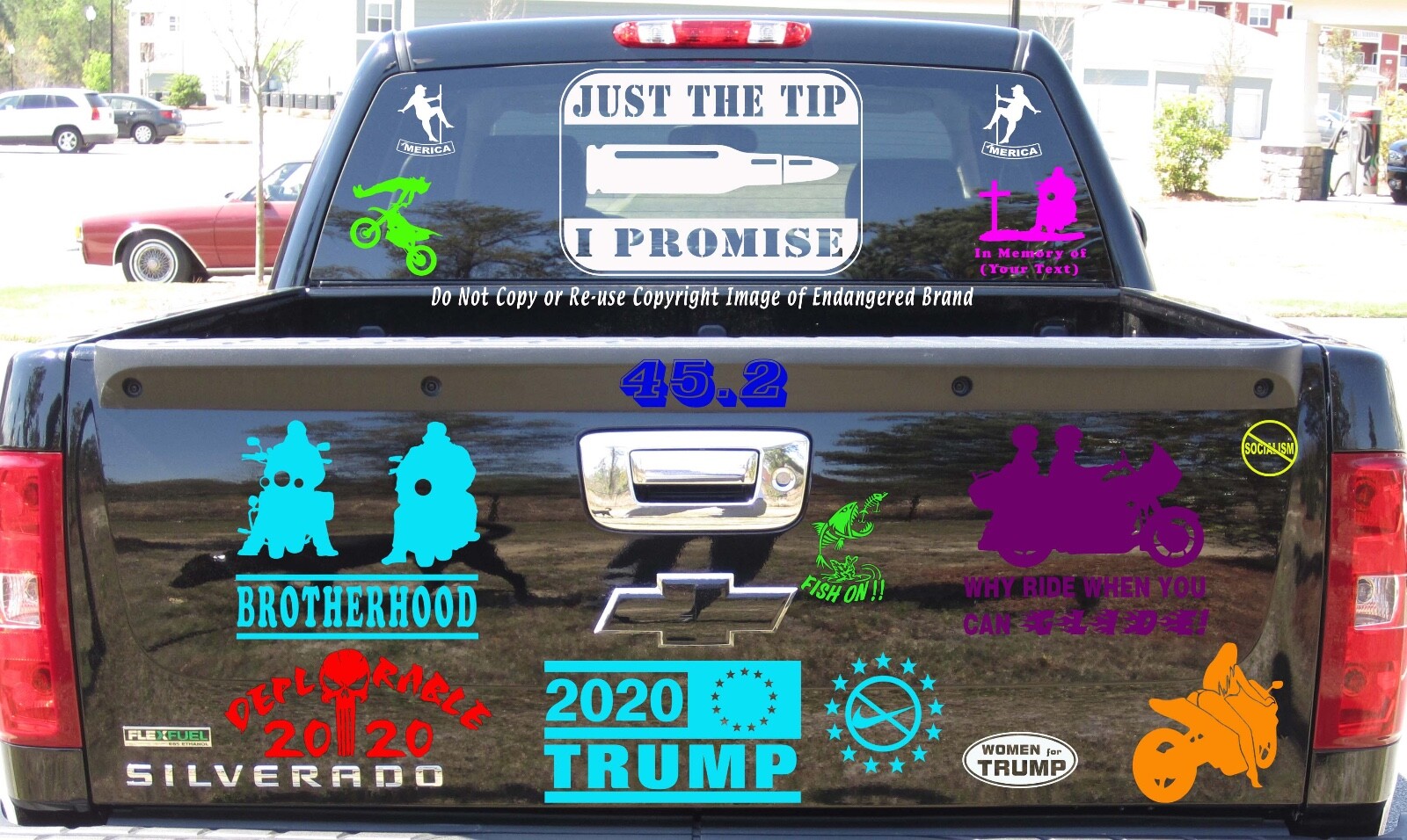 Military Just The Tip Promise Rectangle Bullet Sniper Army Marine Decal Sticker