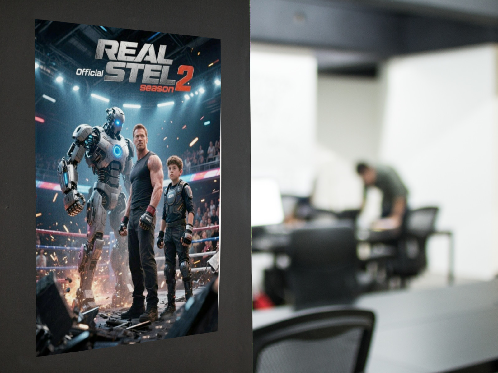 REEL STEEL 2 Wall Vinyl Decal Poster CANVAS Print Removable Adhesive