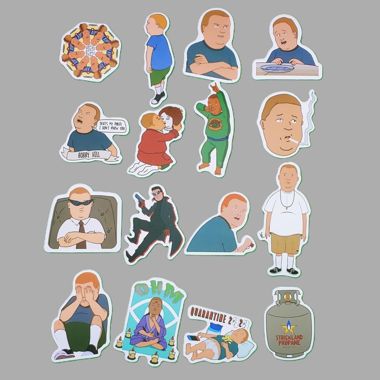 50pc Texas Propane Boy Sticker Pack 90s TV Comedy Cartoon Adult Animation Decals