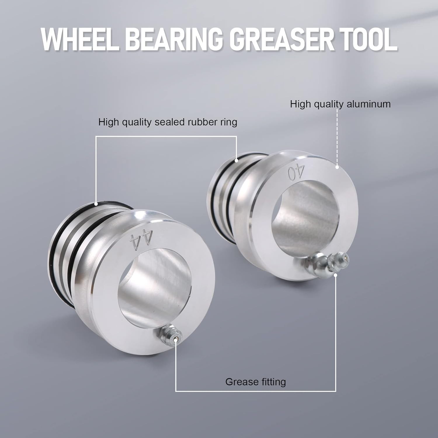 New 44/40MM Front Rear Wheel Bearing Greaser Tools Replacement for Polaris Range