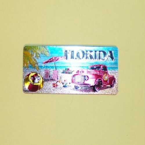 Buc-ee's Florida The Sunshine State DOUBLE-SIDED Magnet Sparkles Daytona Beach