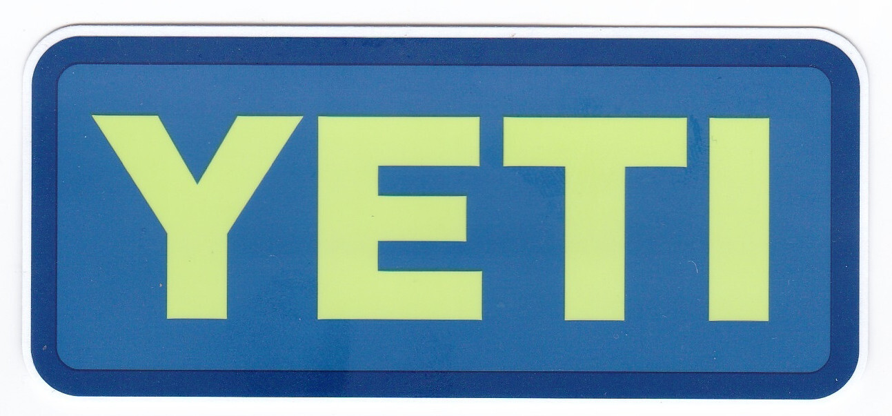 SET 5 Genuine YETI Decal / Stickers Brand New! Includes YETI envelope and Card!