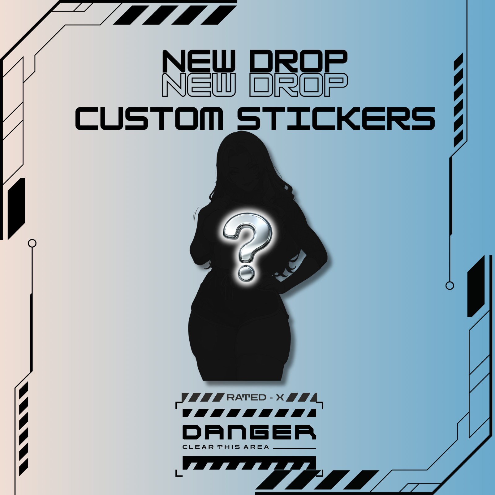 Custom Waifu Sticker | Commission |Anime Girl Waifu Sticker Decal Glossy
