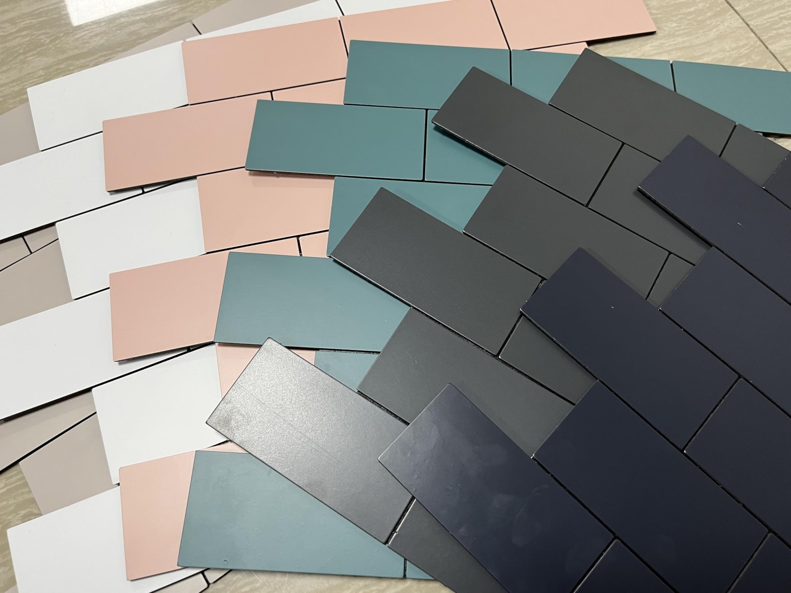 20-Peel and Stick Aluminum Composite Subway Tile, 3D Texture Floor Stickers, …