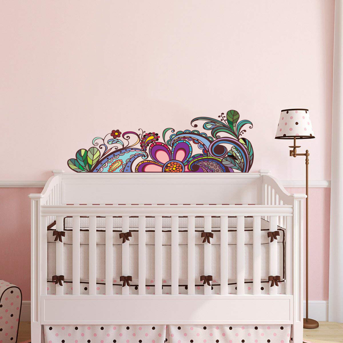 Flowers Decal, Bouquet Wall Sticker, Plant Wall Decal, Flower Garden Home Décor