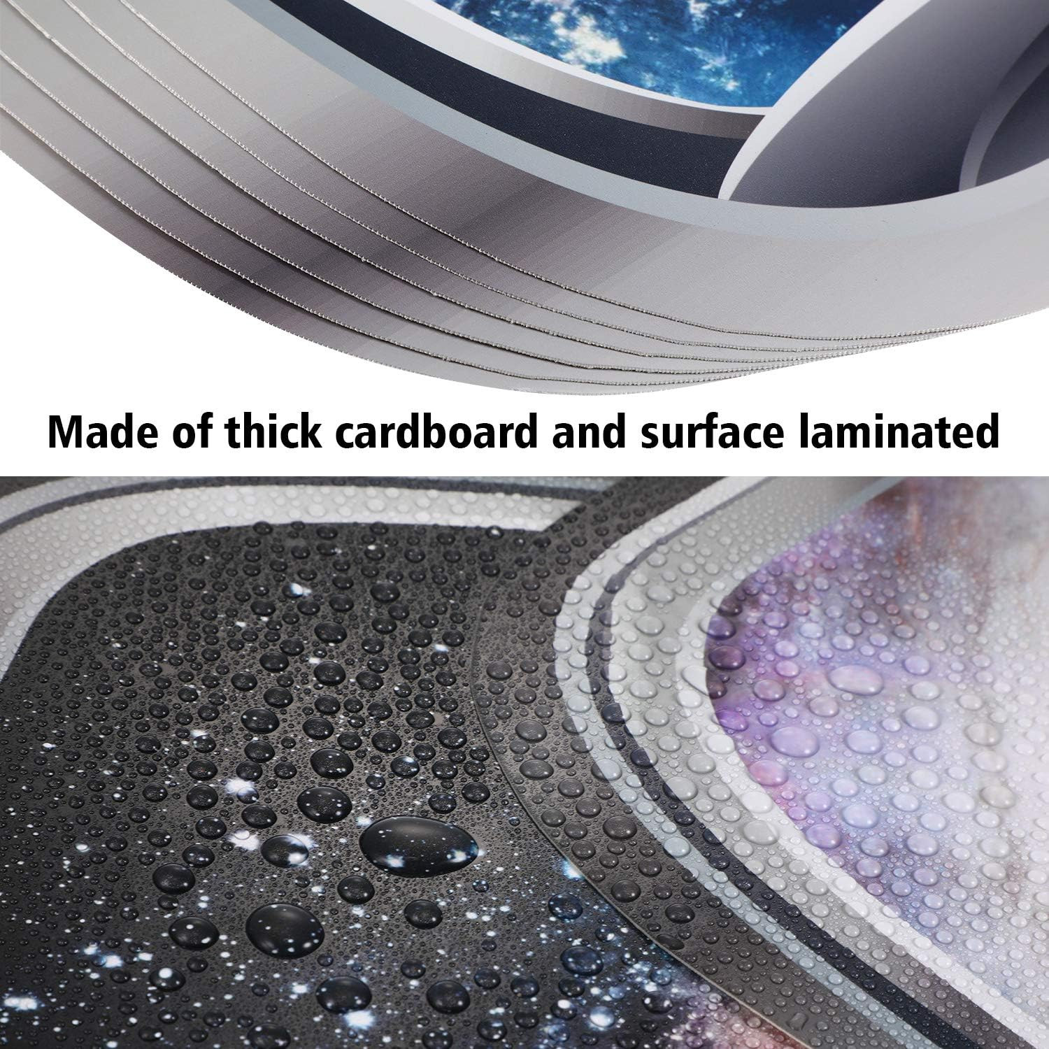 6 Pieces 3D Space Wall Decals Galaxy Window Stickers for Wall Outer Space Decor