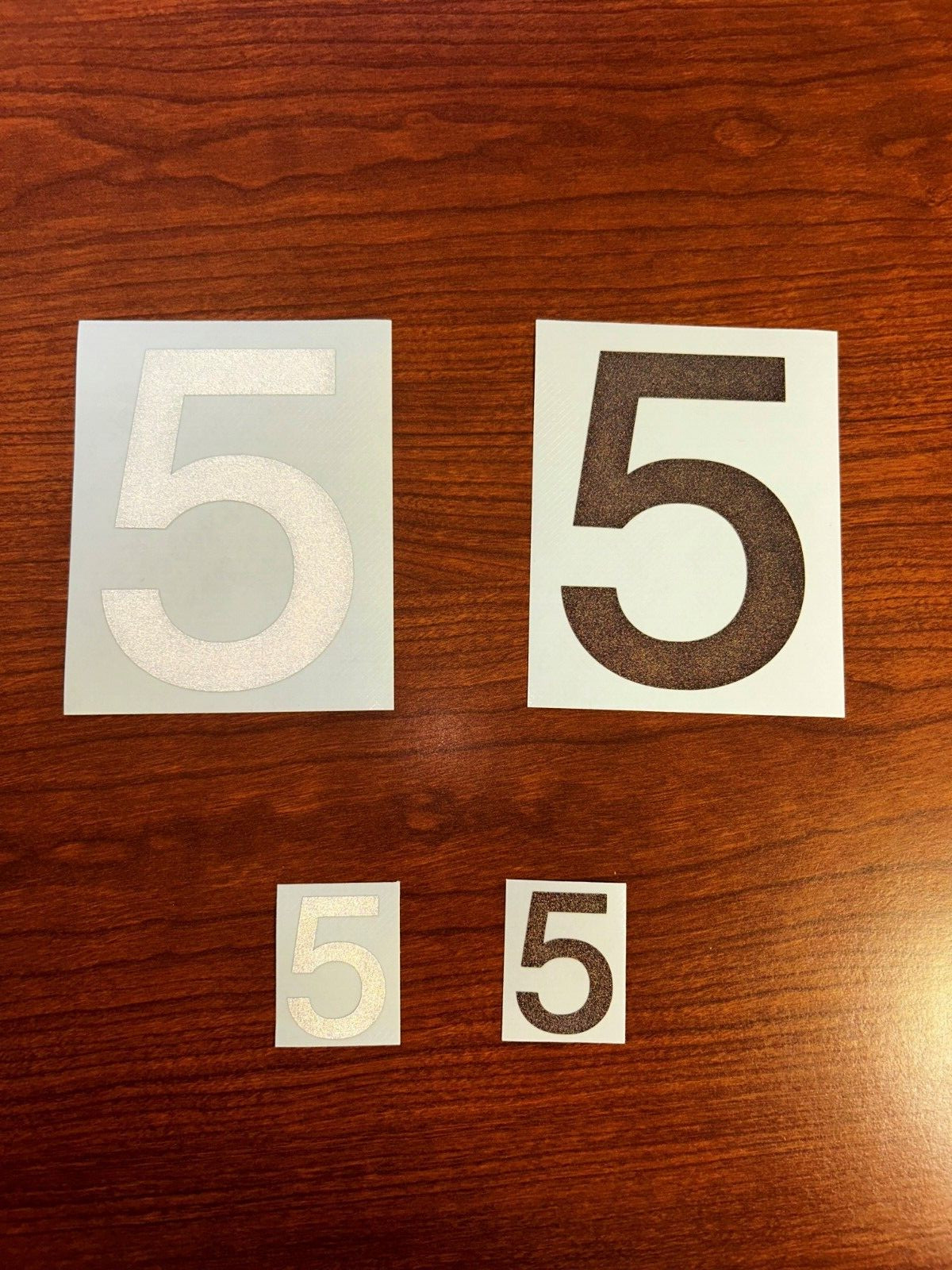 3M Reflective Numbers – 1.5" and 4" Sizes – Black and White Variations