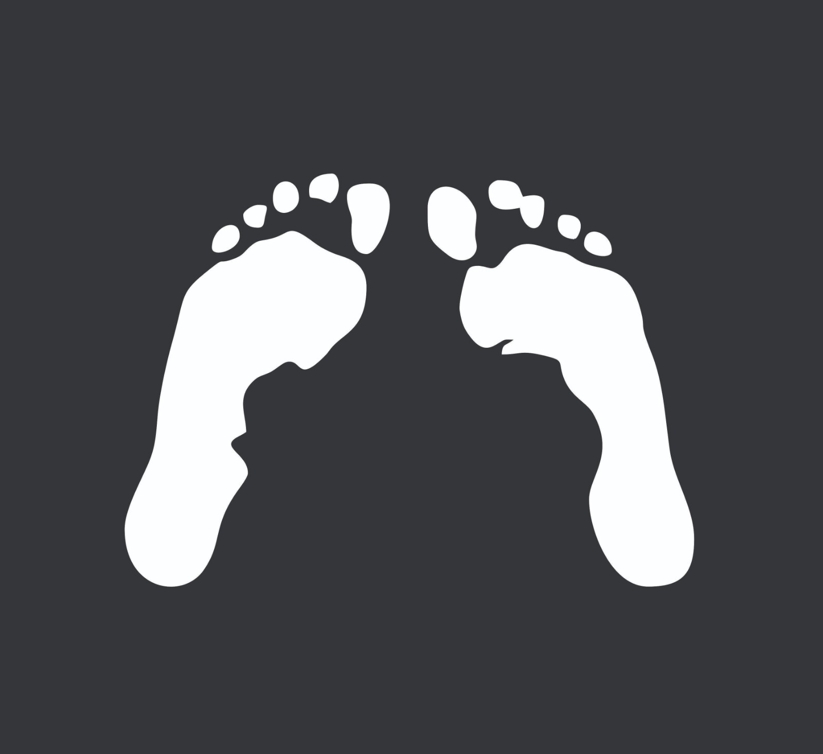Feet Prints Vinyl Decal – 35+ Colors, Many Sizes, Weatherproof Premium Vinyl