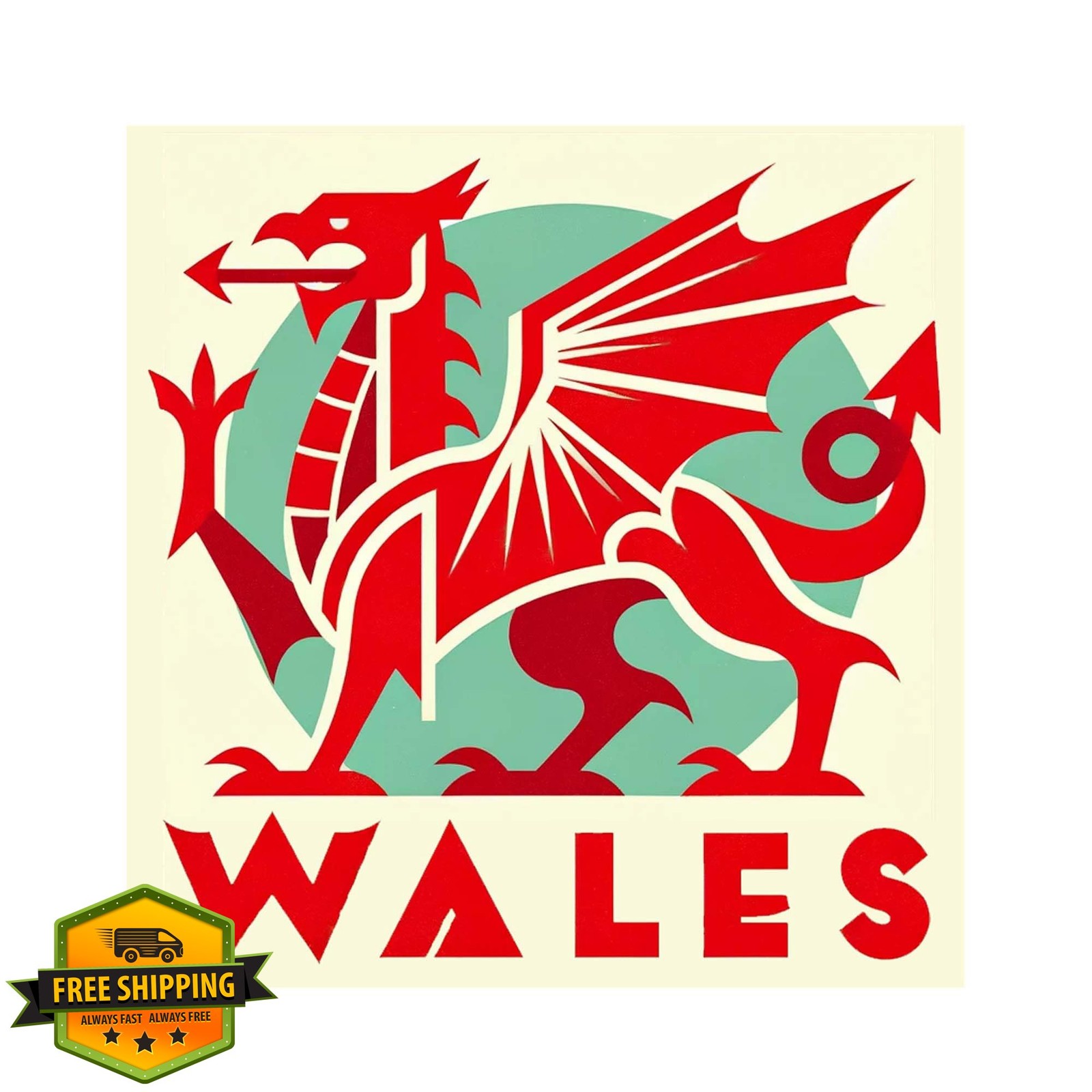 Vagabond Heart Wales Sticker