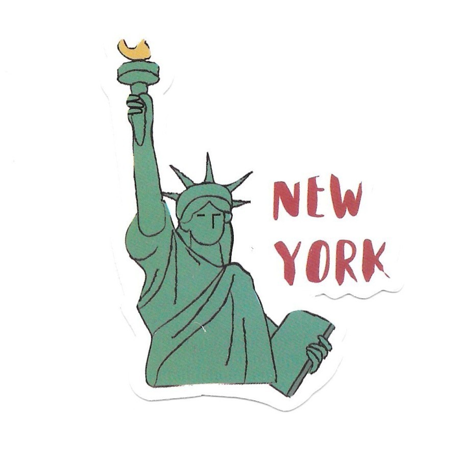 New York Vinyl Sticker Statue of Liberty NYC Travel Souvenir Laptop Decal Gift