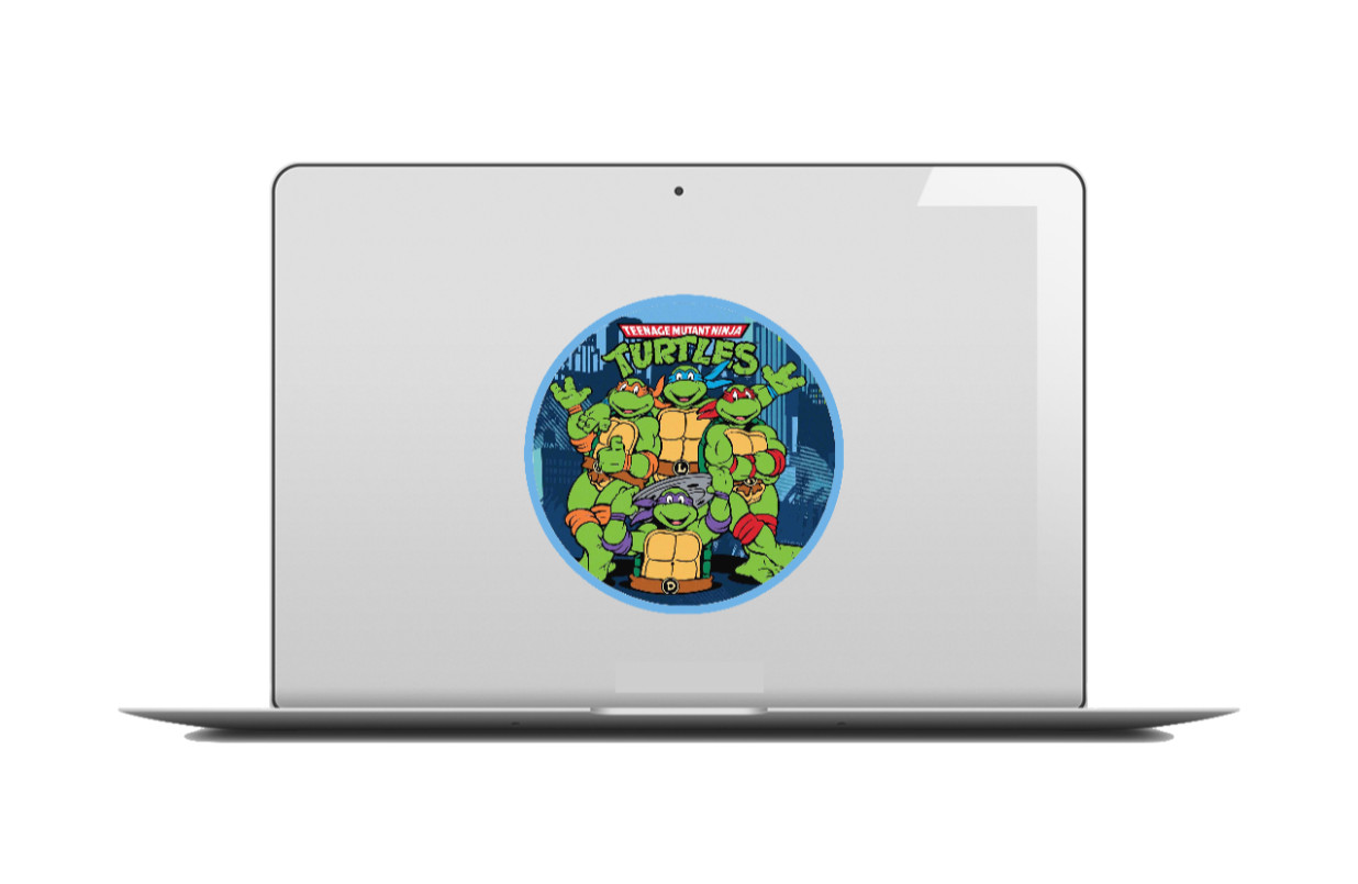 Teenage MN Turtles "Blue" – 4" Handmade Vinyl Decal Vehicle Decor Cooler Laptop