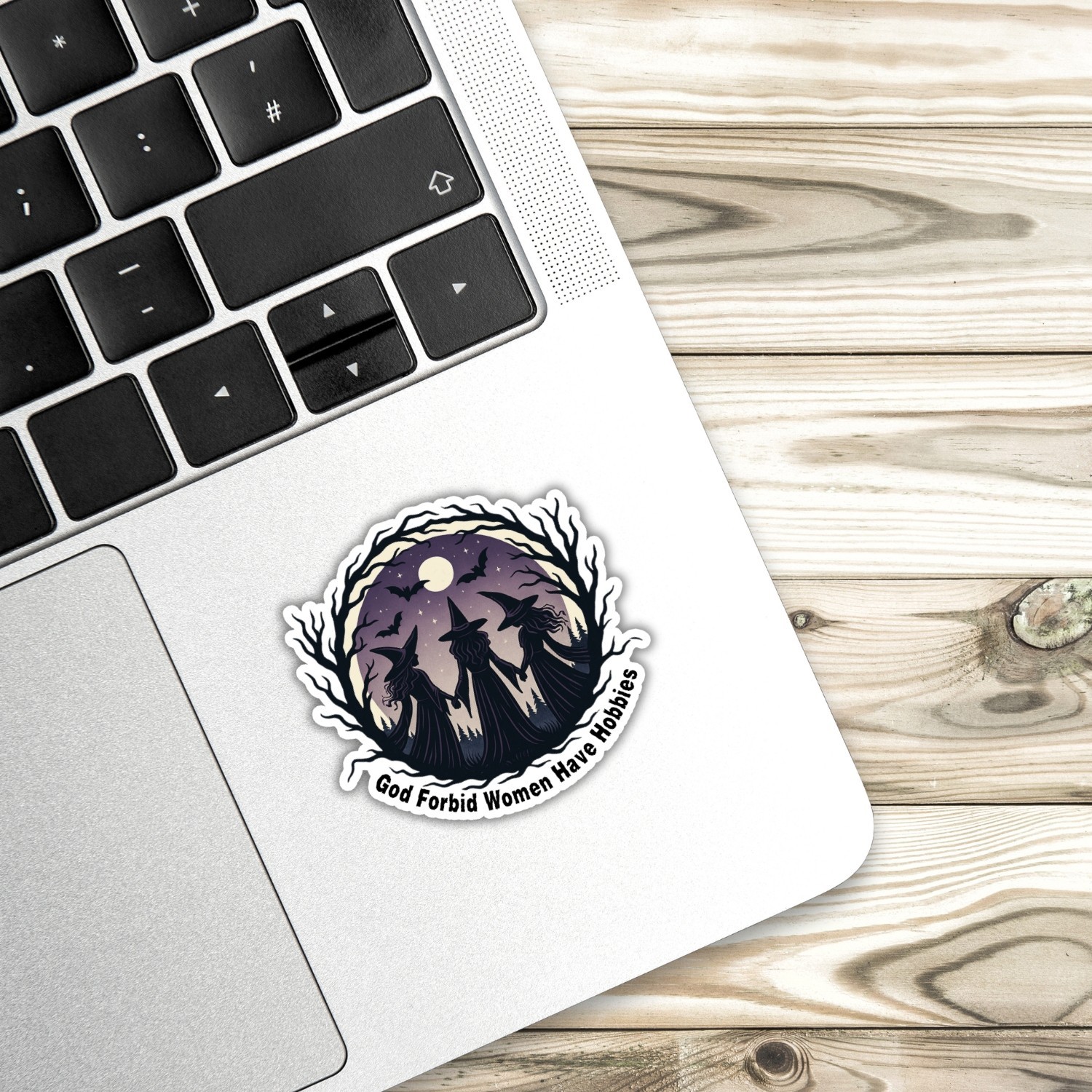 4pcs God Forbid Women Have Hobbies Stickers – Feminist Vinyl Decals