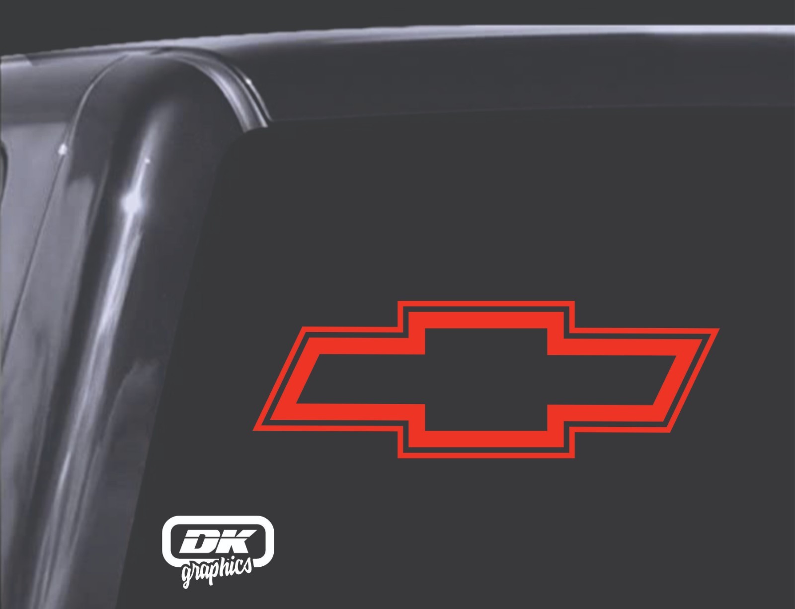 Chevy Bowtie Vinyl Decal. Car Window Sticker