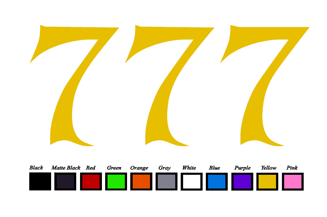 Lucky 7's LOGO Vinyl Decal Sticker Emblem Car Truck Window 4" 6" 8"