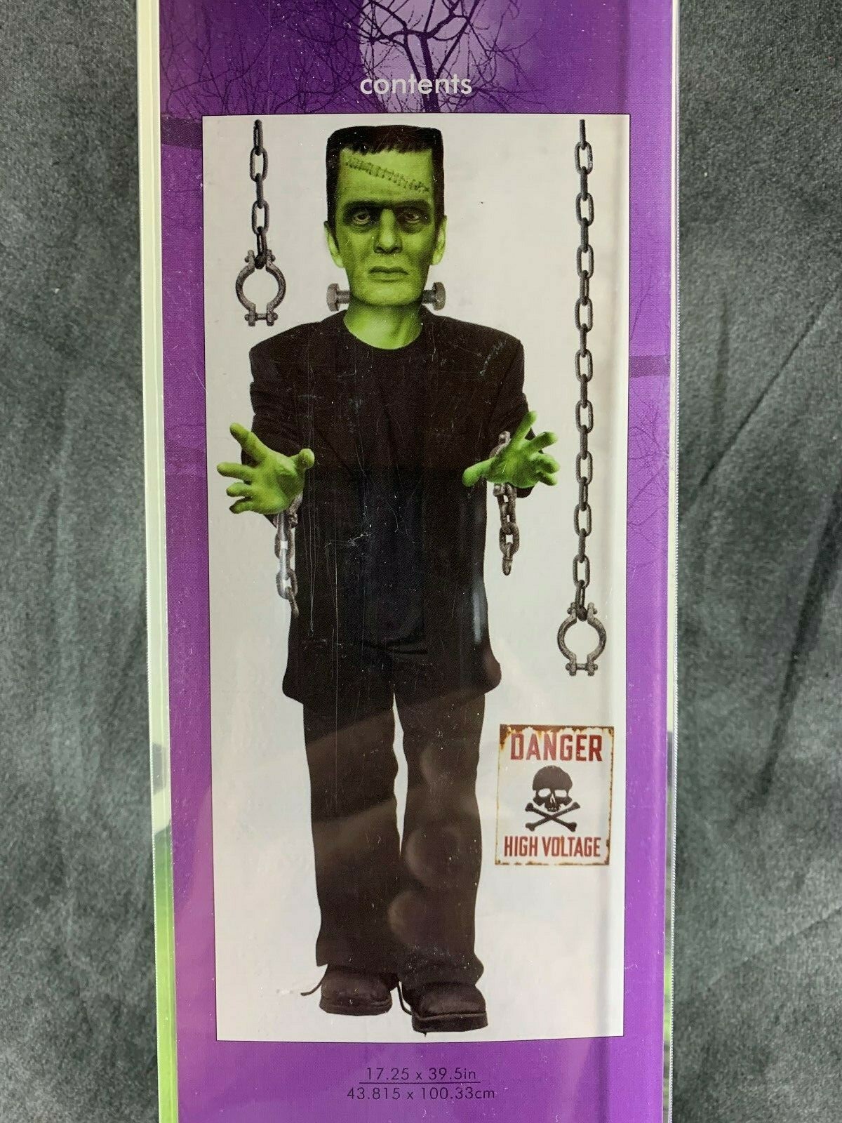 GLOW IN THE DARK FRANKENSTEIN STICKY PIX SELF ADHESIVE WALL DECOR HALLOWEEN