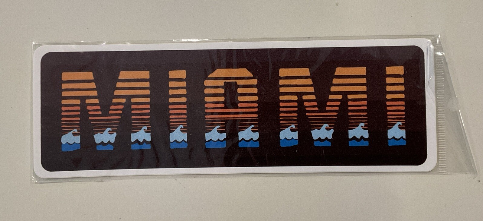 Miami Beach Sticker NEW 8” X 2 1/2”
