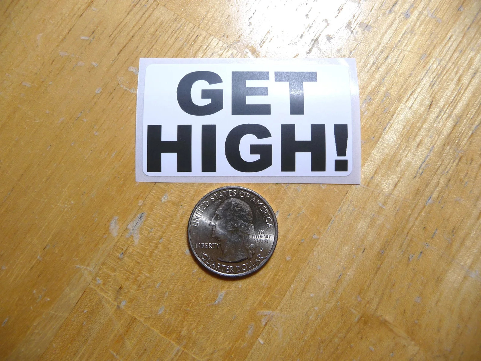 GET HIGH STICKER DECAL 1 – 50 BULK PACK FUNNY MARIJUANA CALM CHILL
