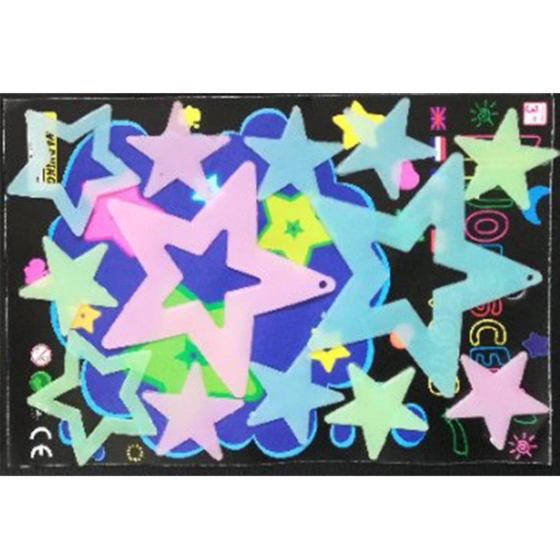 Luminous Cartoon Butterfly Stars Wall Stickers for Kids Room Bedroom Decor Glow