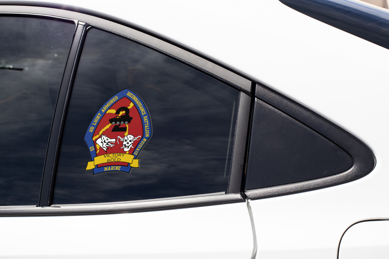US Marine Corps Badge Sticker 2nd Light Armored Recon Battalion Destroyers