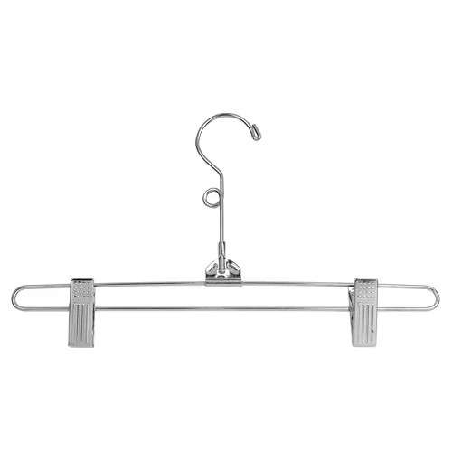 Econoco SKT/12-LH 12" Long Steel Skirt & Pants Hanger W/ Pant Clip (Pack of 100)