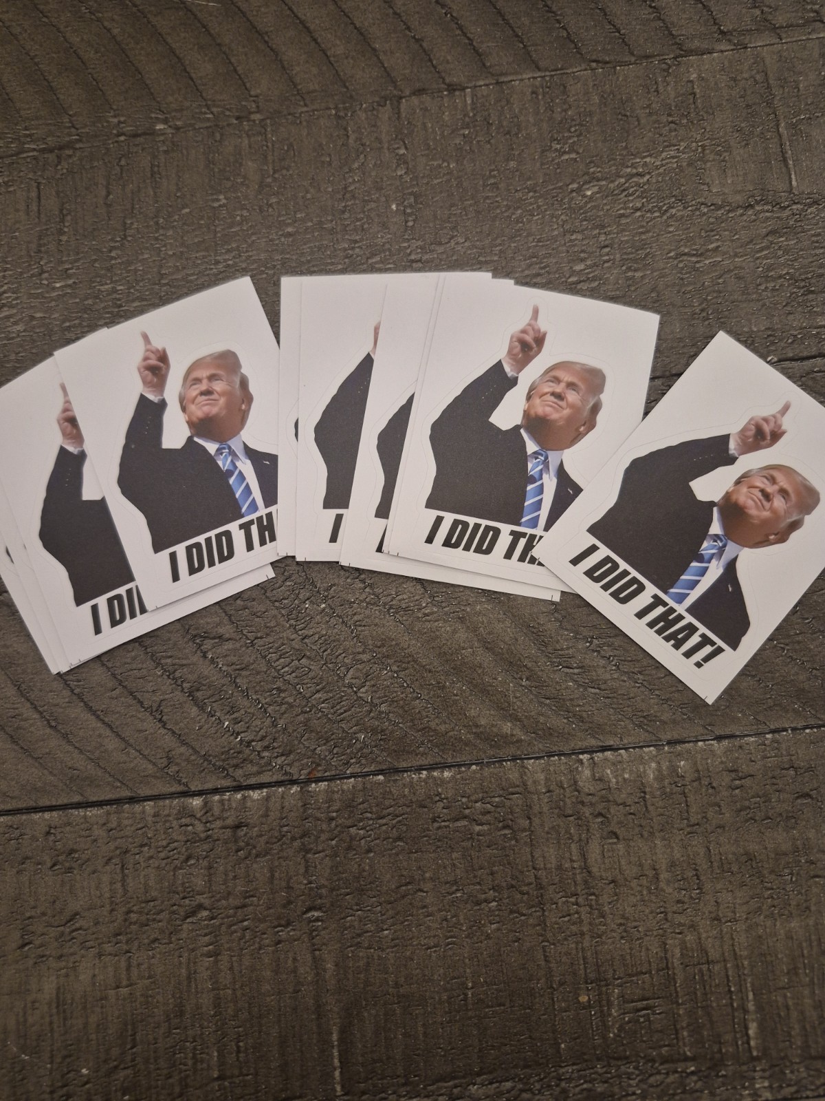 10 Donald Trump I DID THAT Stickers Gas Prices Pump Station Trump Sticker