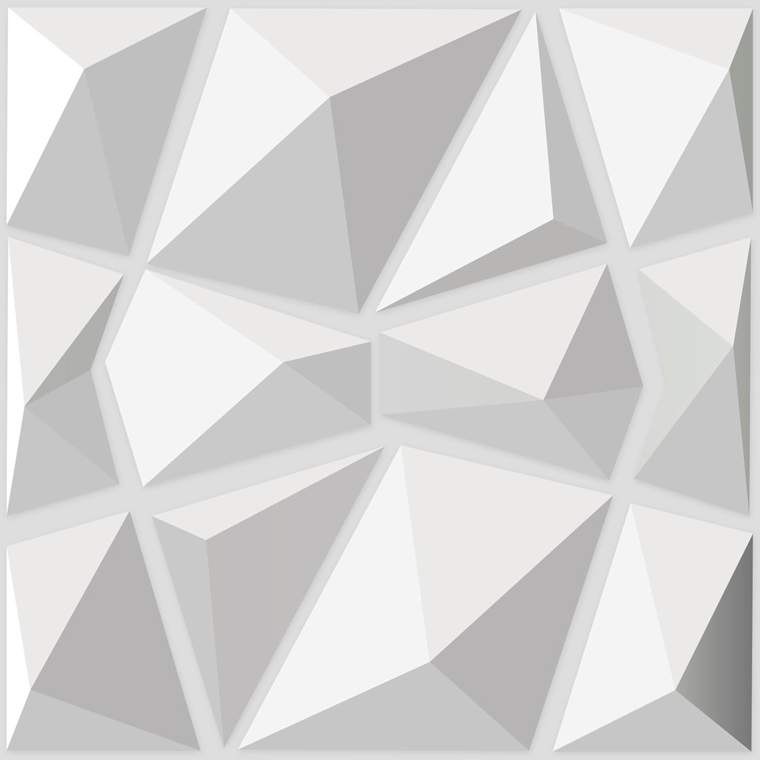 12×12" PVC Wall Panels – 33 Pack in Mat White for Stylish Room Makeover