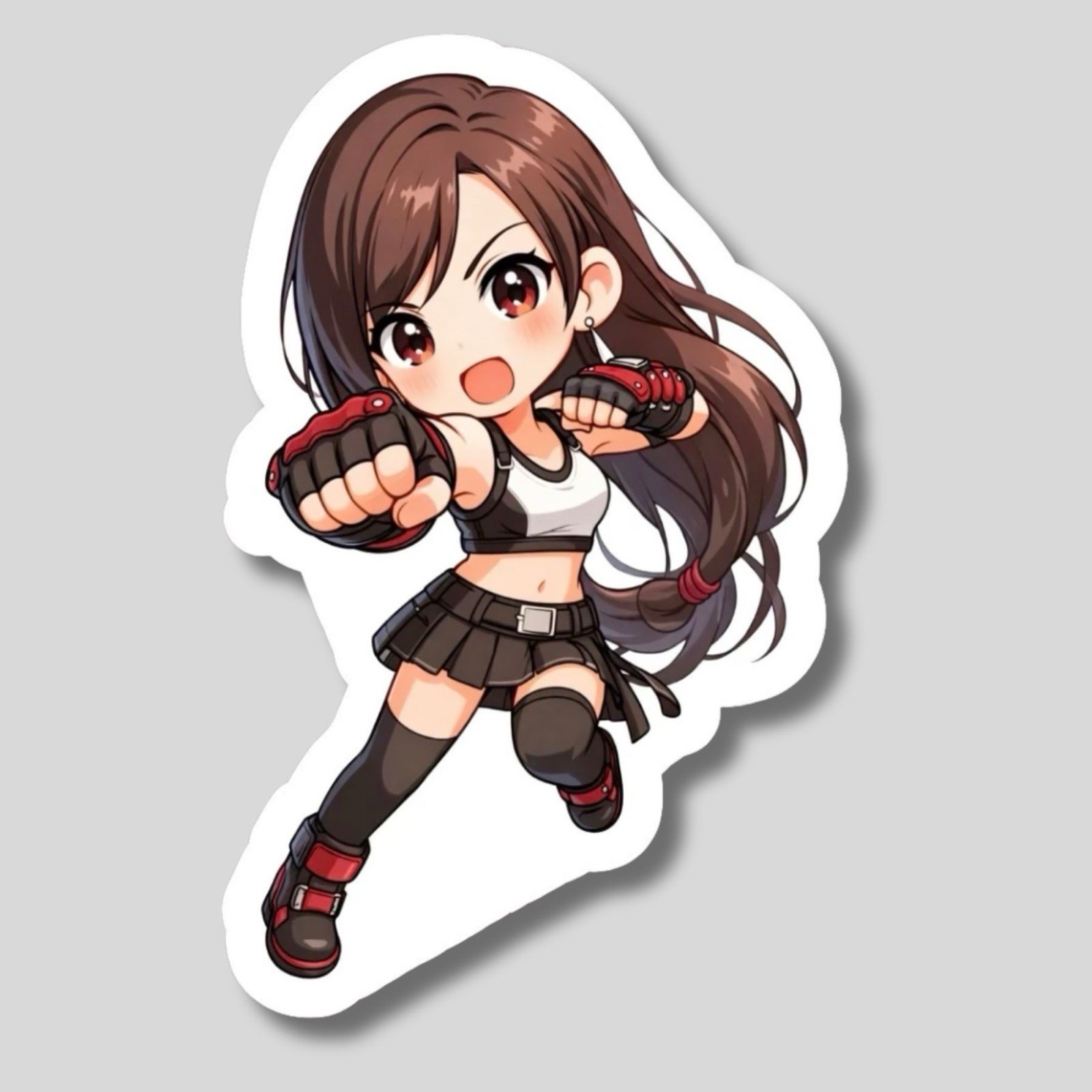 Tifa Hartlock, Final Fantasy 7, FF7, FFVII, Glossy Vinyl sticker, Decal