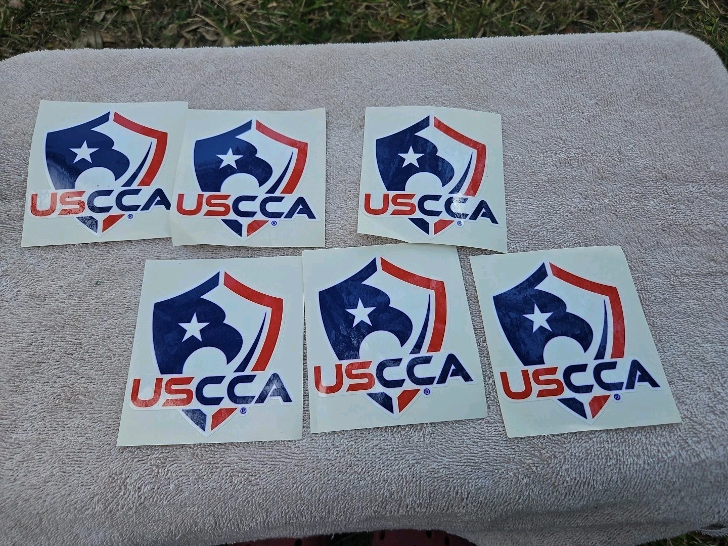 6 USCCA United States Concealed Carry Association Sticker / Decal. Red White Blu