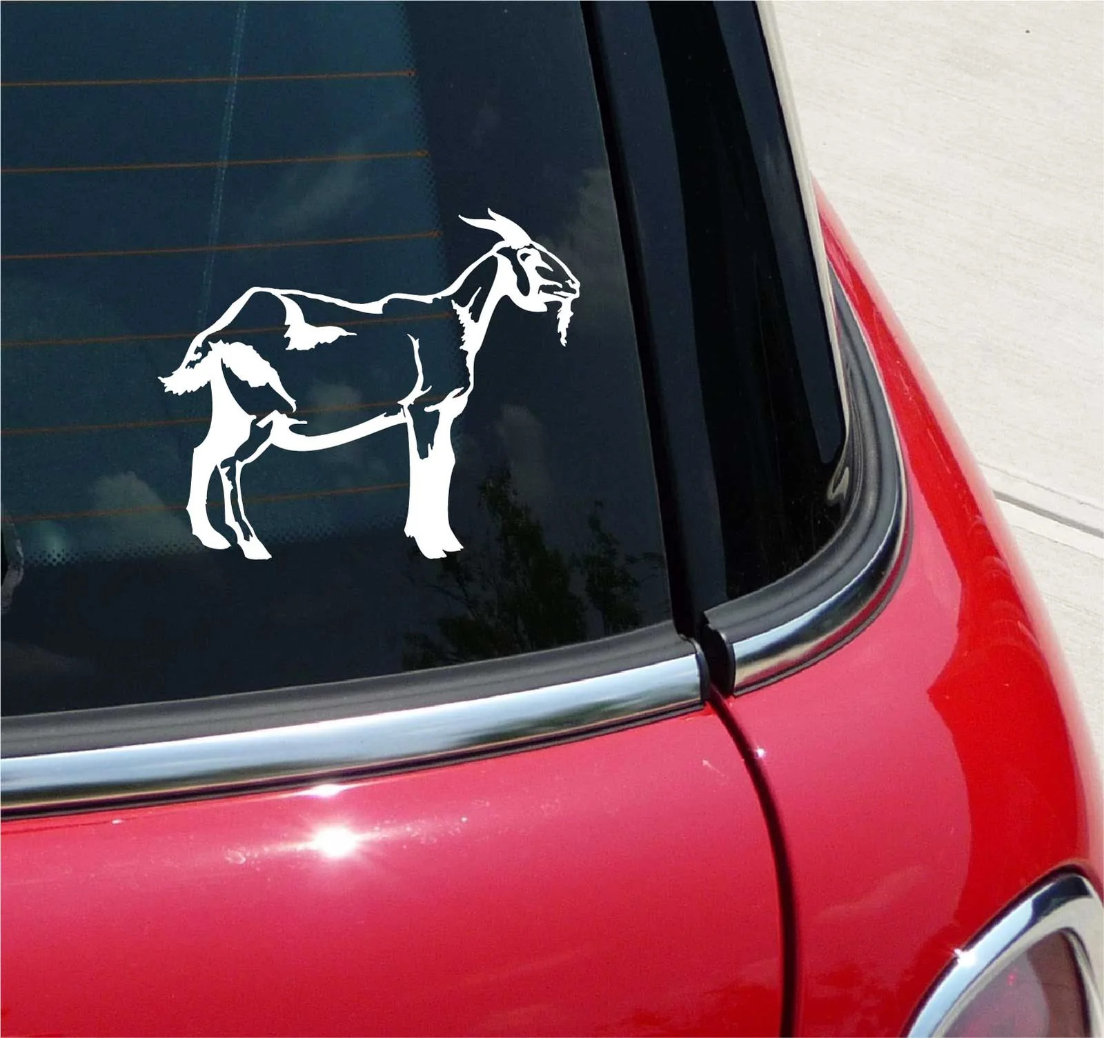 GOAT GOATS RANCH FARM GRAPHIC DECAL STICKER ART CAR WALL DECOR