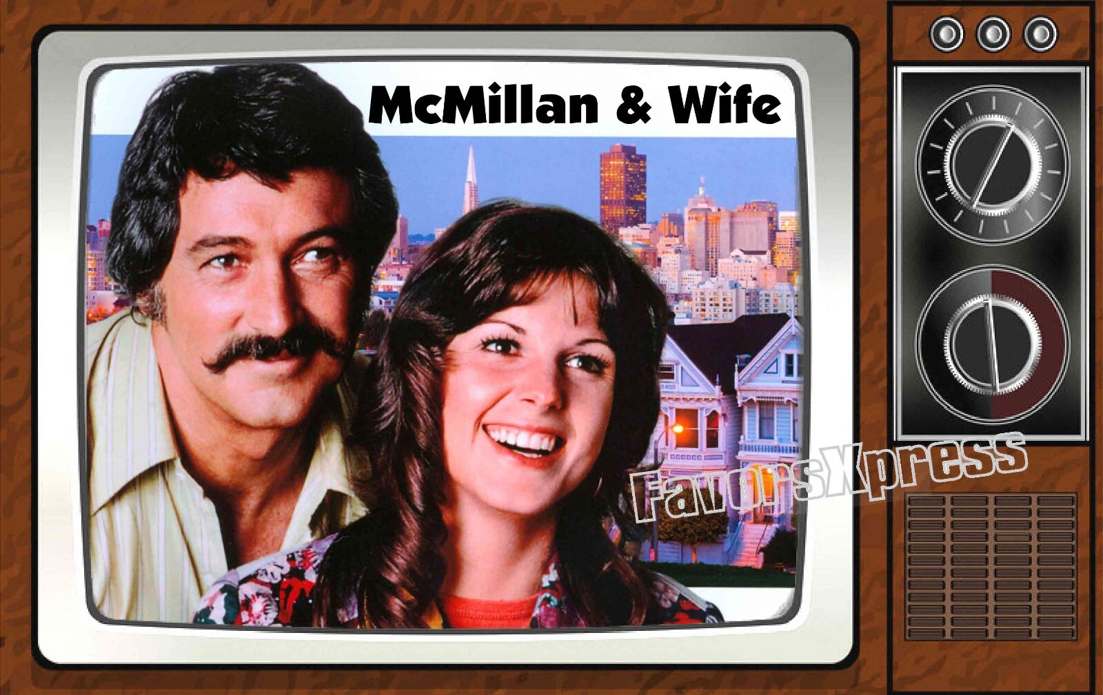 McMillan & Wife Classic TV Show PHOTO MAGNET 4 X 2.5 INCHES