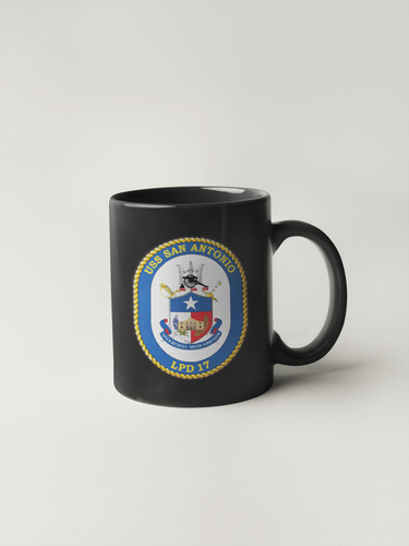 LPD-17 USS San Antonio Badge Sticker Decal