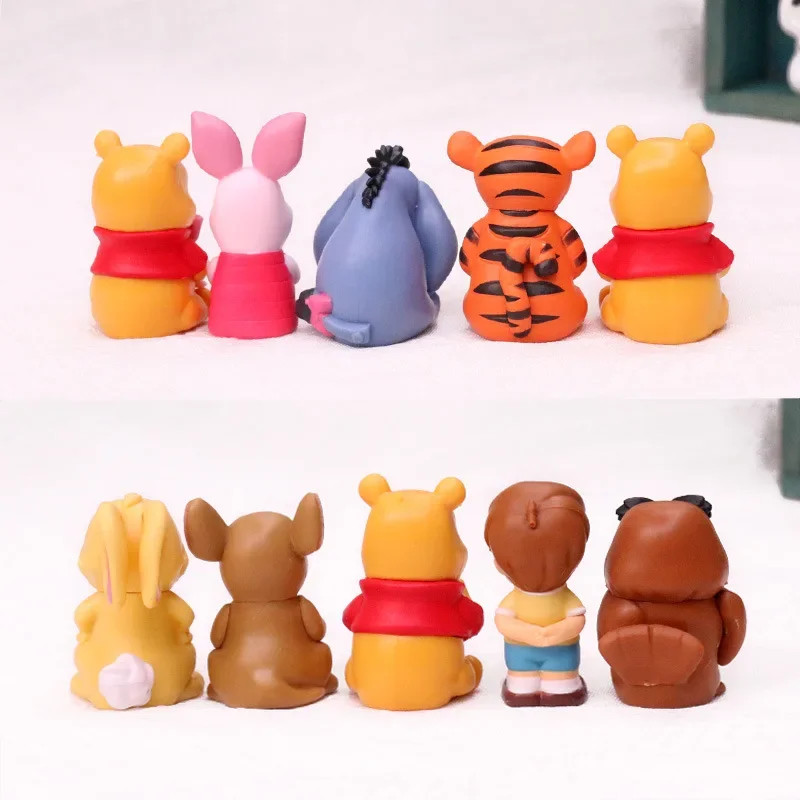 10pcs/set Cartoon Winnie The Pooh Action Figure Toy Pooh Bear Tigger Eeyore Pigl
