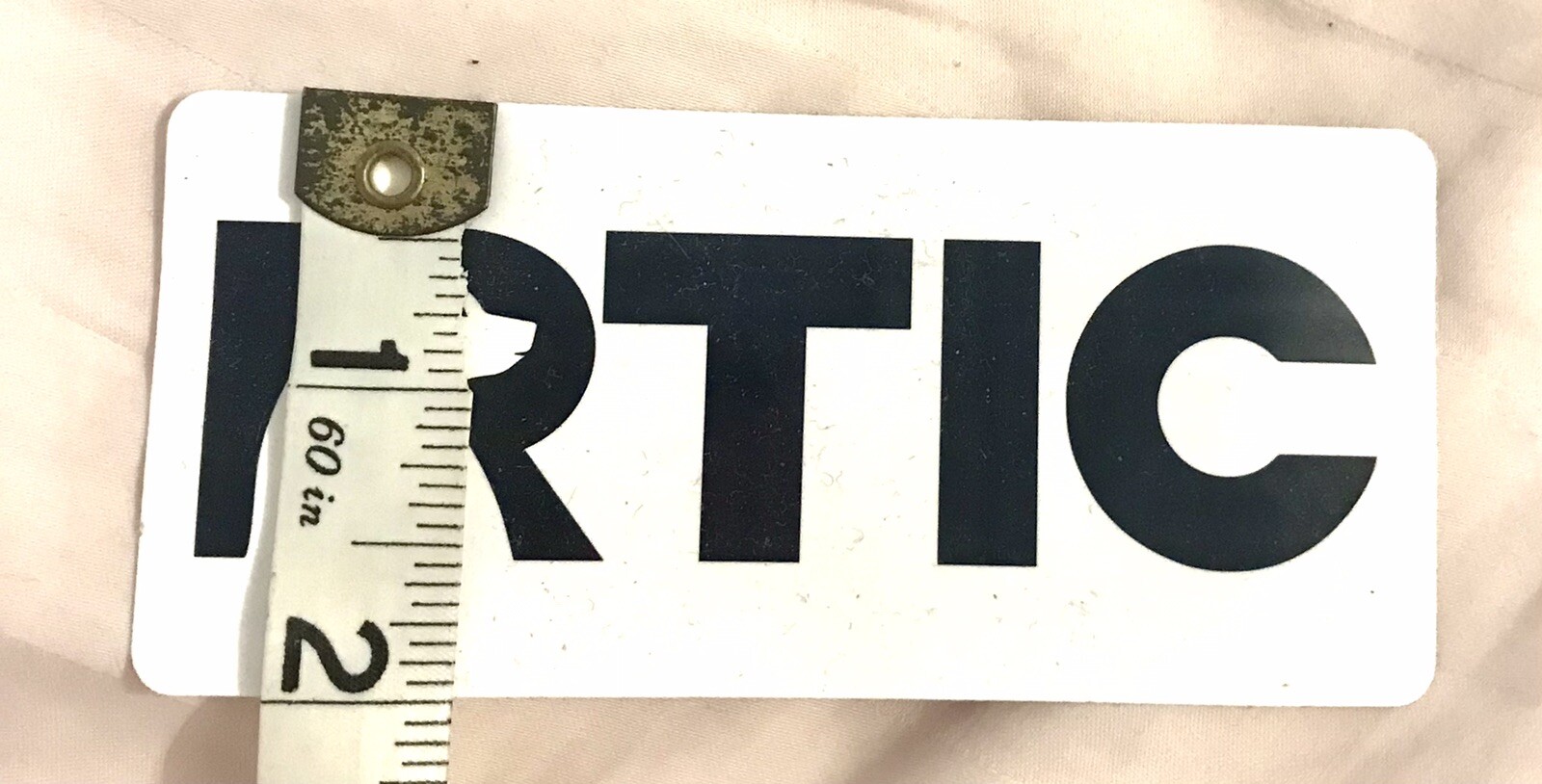 RTIC-Logo STICKERS-4.25” X 2”-White & Blue-2 Included-NEW