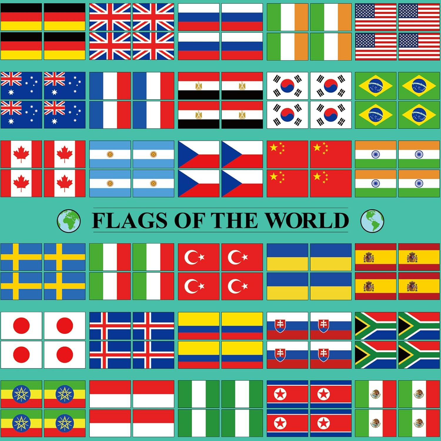 3000 Pcs World Flag Stickers for Kids Country Flag Small International Passport