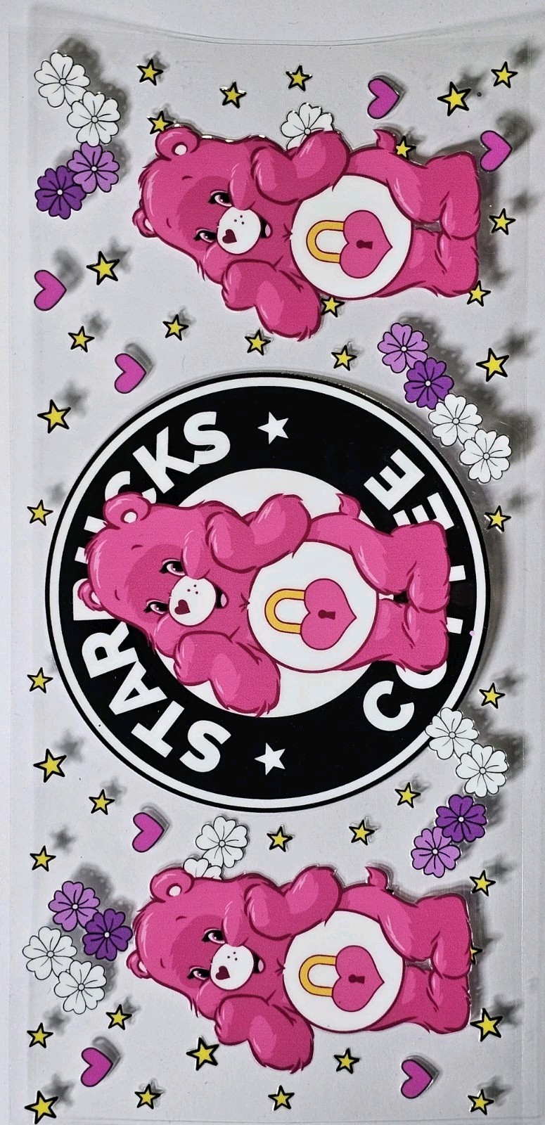 Care Bears UV DTF Transfer Sticker Wrap Tumbler UVDTF BUY 10+ GET COMBINED SHIP